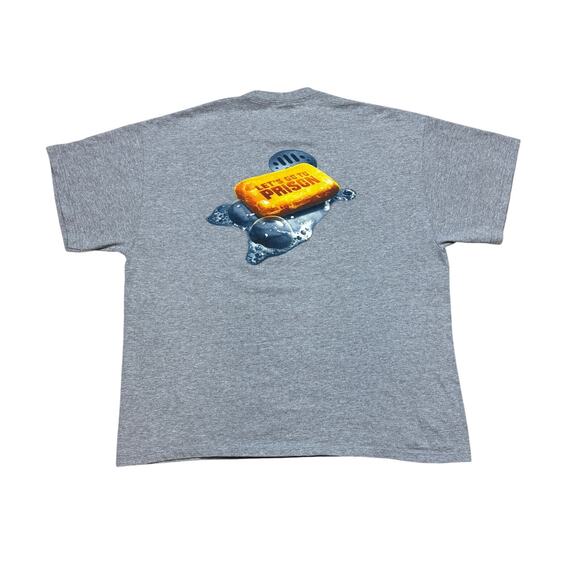 Vintage Let's Go To Prison Movie Promo Shirt Men's XL Will Arnett Dax Shepard - Picture 1 of 8